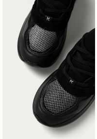Karl Lagerfeld - Buty. Nosek buta: okrągły. Zapięcie: sznurówki. Kolor: czarny. Materiał: syntetyk, materiał, skóra, guma. Szerokość cholewki: normalna. Obcas: na obcasie. Wysokość obcasa: średni #2