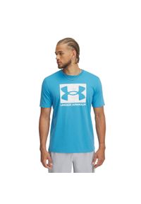 Koszulka treningowa męska Under Armour ABC Camo Boxed Logo. Kolor: niebieski. Sport: fitness
