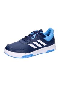 Adidas - Buty dla dzieci adidas Tensaur Sport 2.0 K. Kolor: niebieski, biały, wielokolorowy. Materiał: skóra. Sport: bieganie