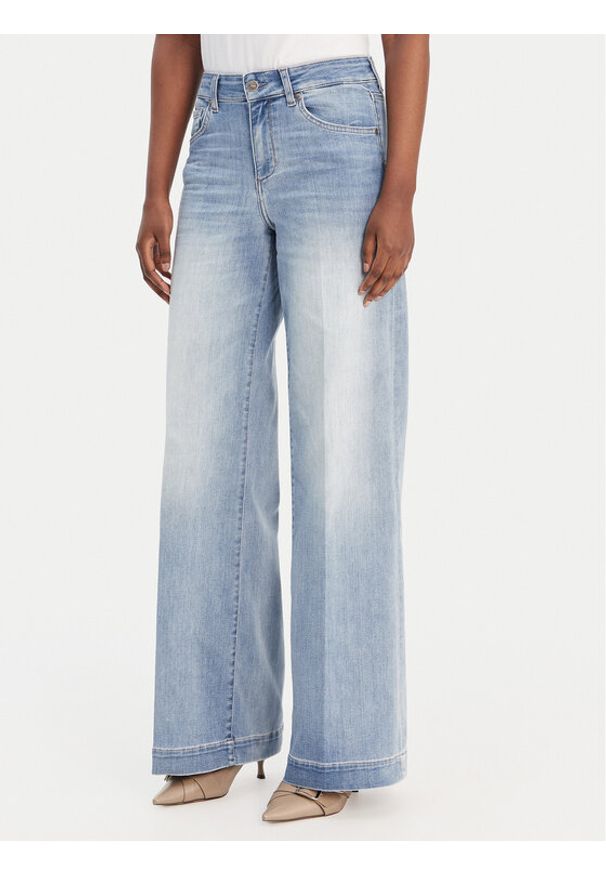 Liu Jo Jeansy UA6068 DS081 Niebieski Wide Leg. Kolor: niebieski