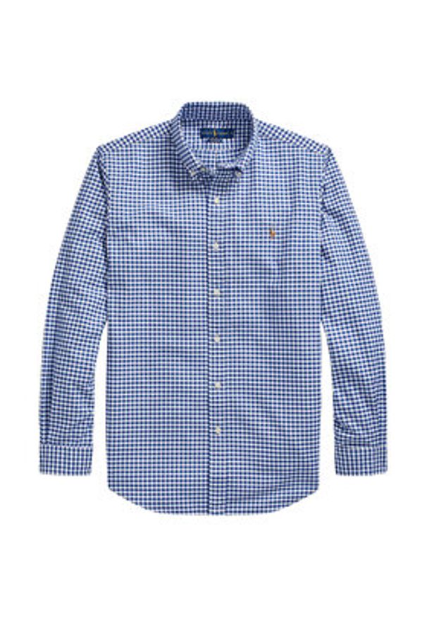 Polo Ralph Lauren Koszula Core Replen 710792041 Niebieski Custom Fit. Typ kołnierza: polo. Kolor: niebieski. Materiał: bawełna