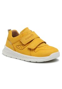 Sneakersy Superfit 1-000365-6000 S Gelb/Weiss. Kolor: żółty. Materiał: nubuk, skóra #1