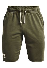 Under Armour Szorty sportowe UA RIVAL TERRY SHORT 1361631 Khaki Regular Fit. Kolor: brązowy. Materiał: bawełna. Styl: sportowy #6