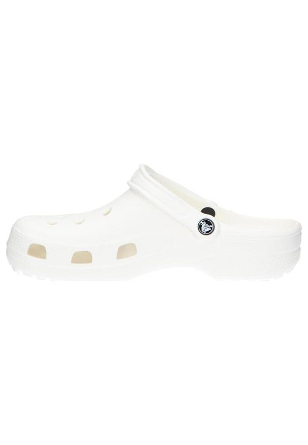 Klapki dla dorosłych Crocs Classic. Okazja: na co dzień. Kolor: biały. Materiał: materiał, syntetyk. Styl: casual