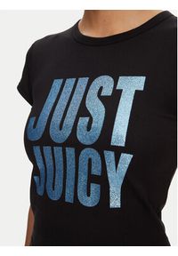 Juicy Couture T-Shirt Just Juicy JCGCT125040 Czarny Slim Fit. Kolor: czarny. Materiał: bawełna