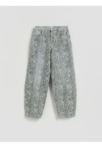 Reserved - Jeansy barrel leg - wielobarwny #1