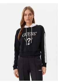 Guess Bluza V5GQ17 KCRT1 Czarny Regular Fit. Kolor: czarny. Materiał: bawełna