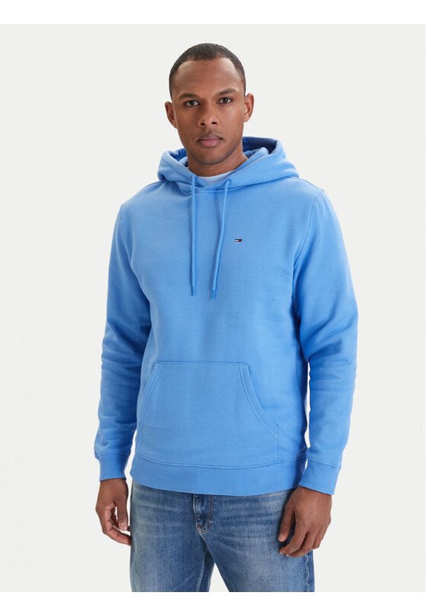 Tommy Jeans Bluza DM0DM20742 Niebieski Regular Fit. Kolor: niebieski. Materiał: bawełna