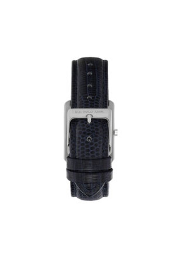 U.S. Polo Assn. Zegarek Athena USP8498ST Granatowy. Kolor: niebieski. Materiał: skóra