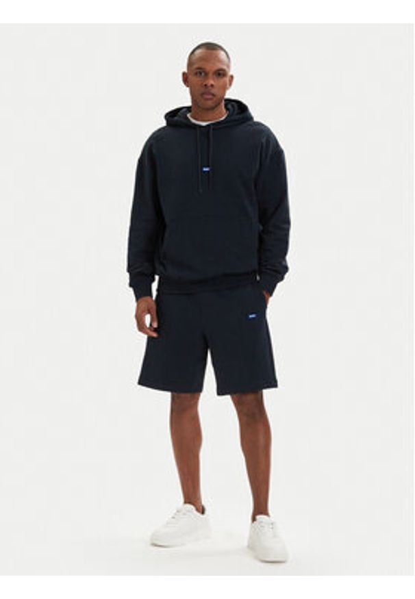 Hugo - HUGO Szorty sportowe Nasensio 50522364 Granatowy Regular Fit. Kolor: niebieski. Materiał: bawełna. Styl: sportowy