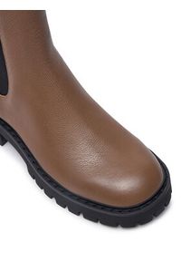 MICHAEL Michael Kors Sztyblety Asher 40F4ASFE5L Brązowy. Kolor: brązowy. Materiał: skóra #6