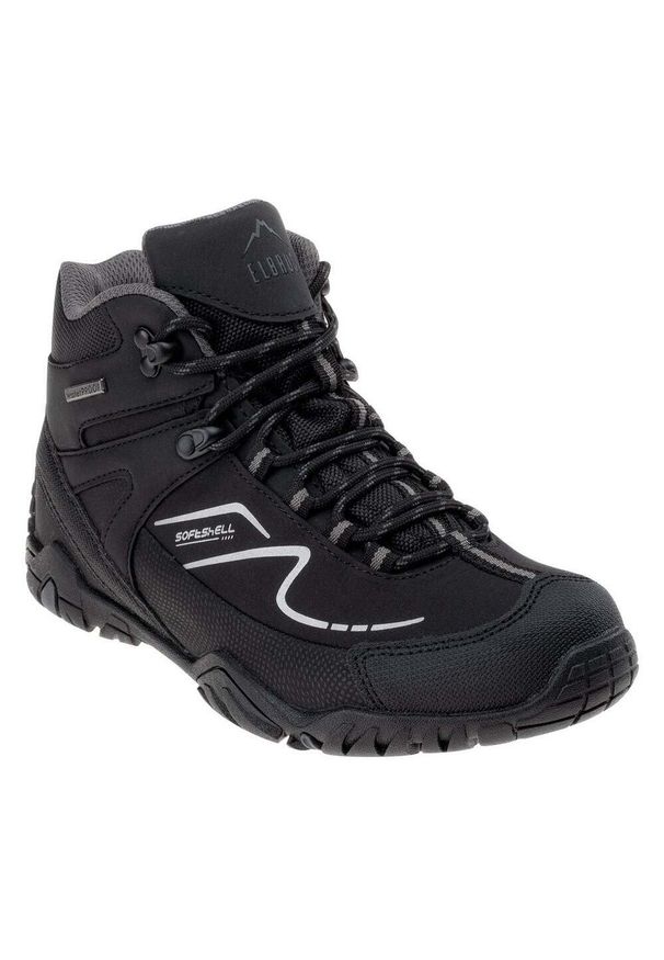 Elbrus - Męskie Wodoodporne Buty Turystyczne Maash Mid Cut. Kolor: szary, wielokolorowy, brązowy, czarny. Sport: turystyka piesza