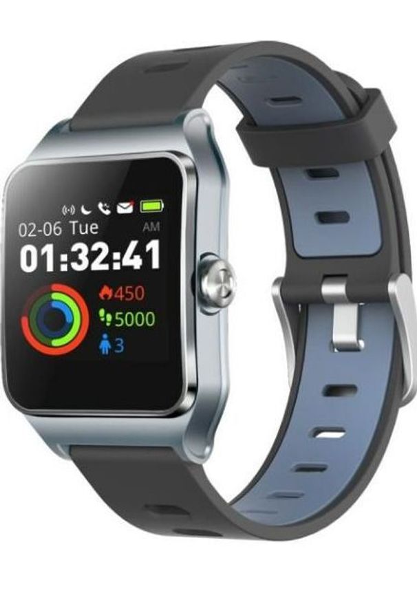 Smartwatch Umax U-Band P1 PRO Czarno-niebieski (UB523). Rodzaj zegarka: smartwatch. Kolor: niebieski, wielokolorowy, czarny