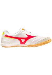 Buty piłkarskie męskie Mizuno Morelia Sala Elite In. Kolor: czerwony, wielokolorowy, żółty. Materiał: skóra, materiał. Szerokość cholewki: normalna. Sport: piłka nożna