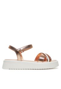 TOMMY HILFIGER - Sandały Tommy Hilfiger. Kolor: wielokolorowy, różowy, złoty