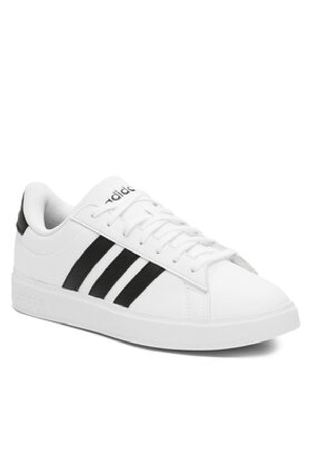 Adidas - adidas Sneakersy Grand Court Cloudfoam GW9195 Biały. Kolor: biały. Materiał: skóra. Model: Adidas Cloudfoam