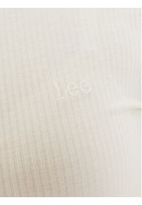 Lee Bluzka 112355203 Biały Slim Fit. Kolor: biały. Materiał: wiskoza, syntetyk #3
