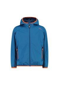 Kurtka dziecięca turystyczna CMP 39A5134. Okazja: na co dzień. Typ kołnierza: kaptur. Kolor: niebieski. Materiał: softshell. Styl: casual, sportowy #1