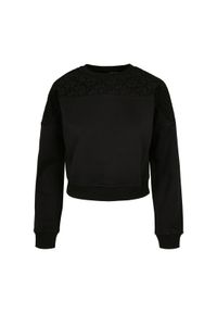 Bluza damska z długim rękawem z koronką Urban Classics. Kolor: czarny. Materiał: koronka. Długość rękawa: długi rękaw. Długość: długie. Wzór: koronka #1