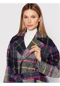 Fracomina Płaszcz przejściowy FR22WC1011W57495 Kolorowy Regular Fit. Materiał: syntetyk. Wzór: kolorowy #5