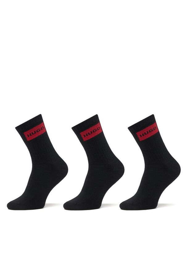 Hugo - HUGO Skarpety długie 50531515 Czarny. Kolor: czarny. Materiał: bawełna