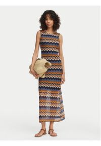 Artigli Sukienka dzianinowa ACAB004520 Niebieski Regular Fit. Kolor: niebieski. Materiał: syntetyk #2