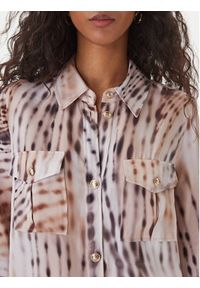 Guess Koszula W6GH22 W1789 Beżowy Regular Fit. Kolor: beżowy. Materiał: wiskoza, lyocell #4
