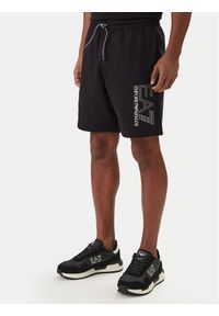 EA7 Emporio Armani Szorty sportowe 7M001315 AF13512 Czarny Regular Fit. Kolor: czarny. Materiał: bawełna. Styl: sportowy #1