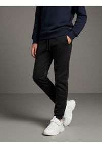 Sinsay - Spodnie dresowe jogger - czarny. Kolor: czarny. Materiał: dresówka #1