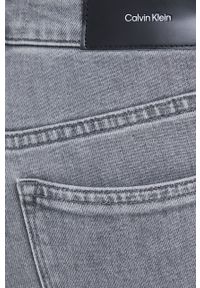 Calvin Klein jeansy Mid Rise Slim damskie medium waist. Kolor: szary #2