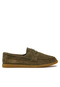 Clarks Mokasyny Clarkbay Go 26177502 Khaki. Kolor: brązowy. Materiał: skóra, zamsz