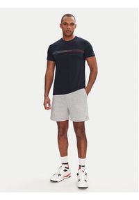 Tommy Jeans Szorty sportowe Flag Beach DM0DM21931 Szary Regular Fit. Kolor: szary. Materiał: bawełna. Styl: sportowy