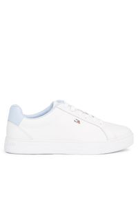 TOMMY HILFIGER - Tommy Hilfiger Sneakersy Flag Court Sneaker FW0FW08072 Écru