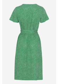 Cellbes - Wzorzysta, kopertowa sukienka z dżerseju. Kolor: zielony. Materiał: jersey. Długość rękawa: krótki rękaw. Typ sukienki: kopertowe #4