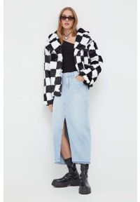 Vans kurtka damska kolor czarny przejściowa oversize. Kolor: czarny. Styl: klasyczny #6