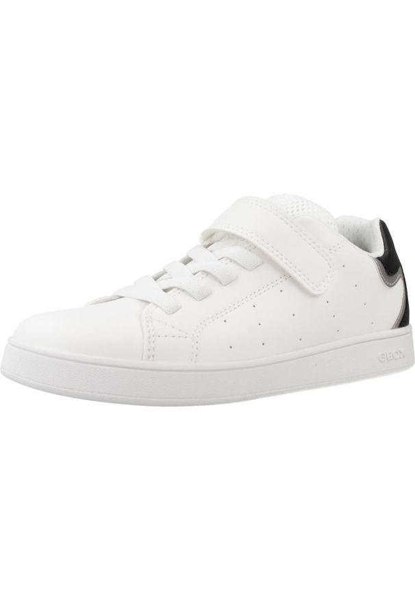 Geox - Buty GEOX J ECLYPER B. Biały. Kolor: biały. Materiał: tkanina, syntetyk. Sport: turystyka piesza