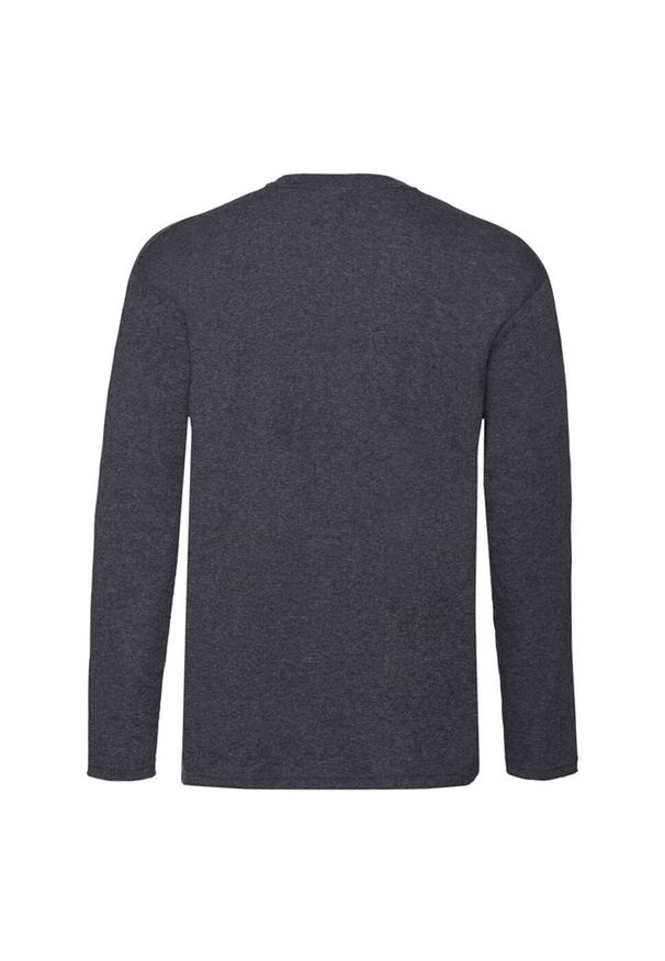 FRUIT OF THE LOOM - Koszulka Z Długim Rękawem Dla Dorosłych Unisex Valueweight Polycotton. Kolor: szary. Długość rękawa: długi rękaw. Długość: długie