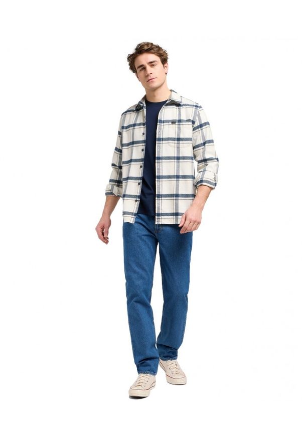 Lee - MESKA KOSZULA LEE MERCANTILE SHIRT VINTAGE ECRU JASPE PLAID 112370571. Styl: vintage