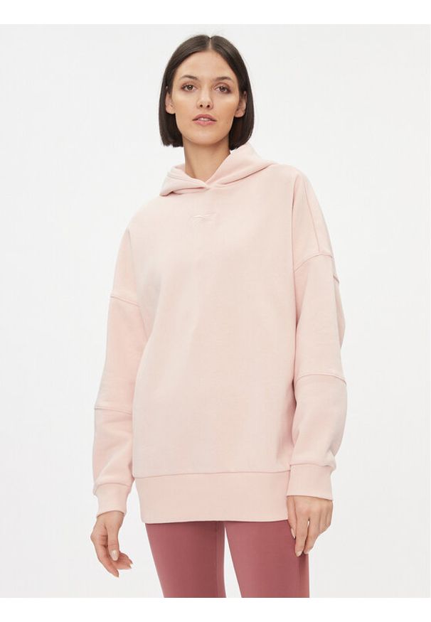 Reebok Bluza Lux IL2104 Różowy Oversize. Kolor: różowy. Materiał: bawełna