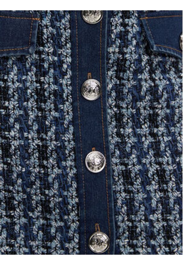 Morgan Spódnica mini 251-JIKI Niebieski Regular Fit. Kolor: niebieski. Materiał: syntetyk