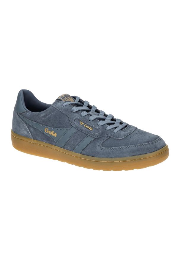 Sneakersy damskie Gola Hawk Suede 86. Kolor: niebieski. Materiał: zamsz, skóra. Sport: turystyka piesza
