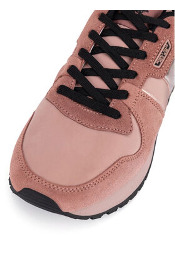 Beverly Hills Polo Club Sneakersy W-3C098-2A324 Różowy. Kolor: różowy. Materiał: zamsz, skóra