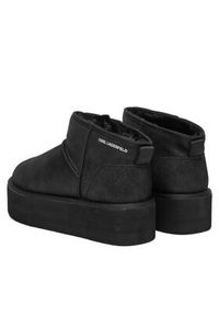 Karl Lagerfeld - KARL LAGERFELD Śniegowce Thermo KL48523 Czarny. Kolor: czarny. Materiał: zamsz, skóra #3