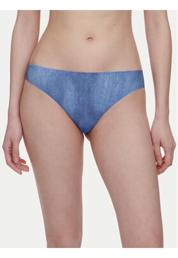 Chantelle Stringi Soft Stretch C11D90 Niebieski. Kolor: niebieski. Materiał: syntetyk