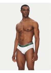Lacoste Komplet 3 par slipów 8H1293 Kolorowy. Materiał: bawełna. Wzór: kolorowy #8