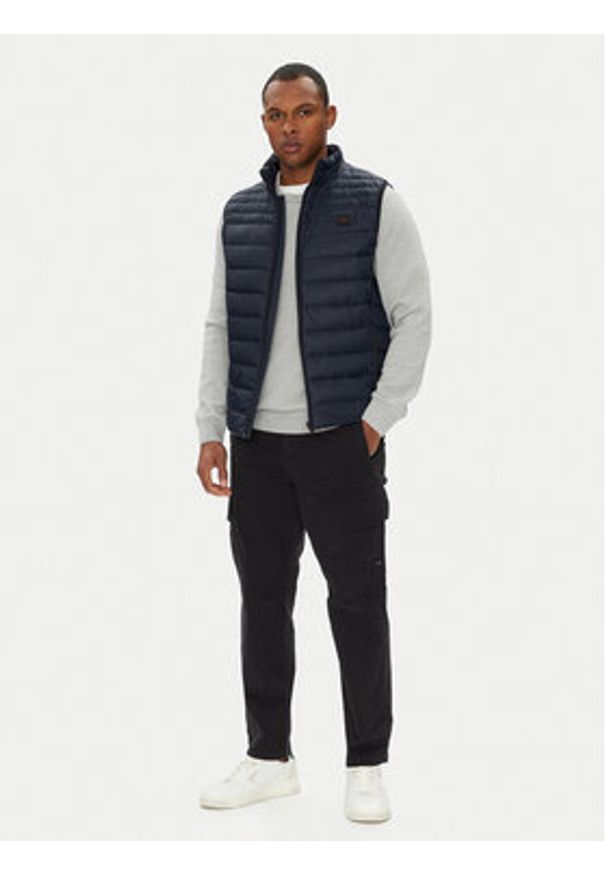 BOSS Kamizelka Odeno2 50530966 Granatowy Slim Fit. Kolor: niebieski. Materiał: syntetyk