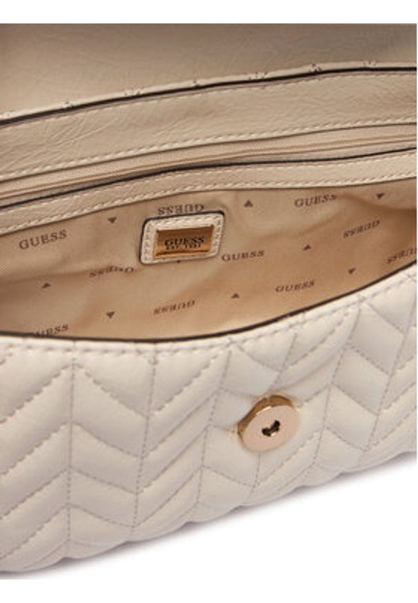 Guess Torebka Cheryl HWTQ97 20210 Écru. Kolor: kremowy. Materiał: skórzane