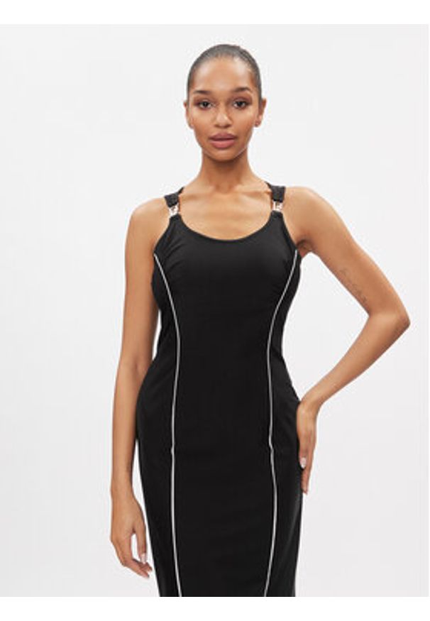 Liu Jo Sport Sukienka codzienna TA4140 J7912 Czarny Slim Fit. Okazja: na co dzień. Kolor: czarny. Materiał: syntetyk. Typ sukienki: proste, sportowe. Styl: sportowy, casual