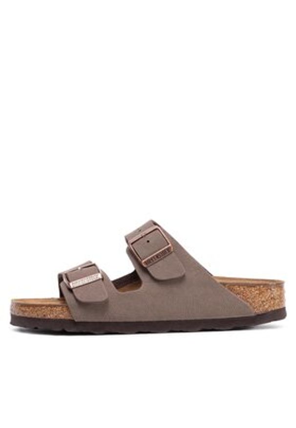 Birkenstock Klapki Arizona Birko-Flor 0151183 Brązowy. Kolor: brązowy. Materiał: skóra