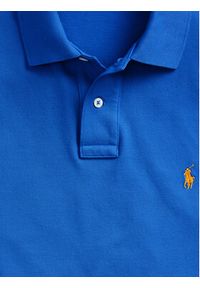 Polo Ralph Lauren Polo 710782592011 Niebieski Custom Slim Fit. Typ kołnierza: polo. Kolor: niebieski. Materiał: bawełna #3
